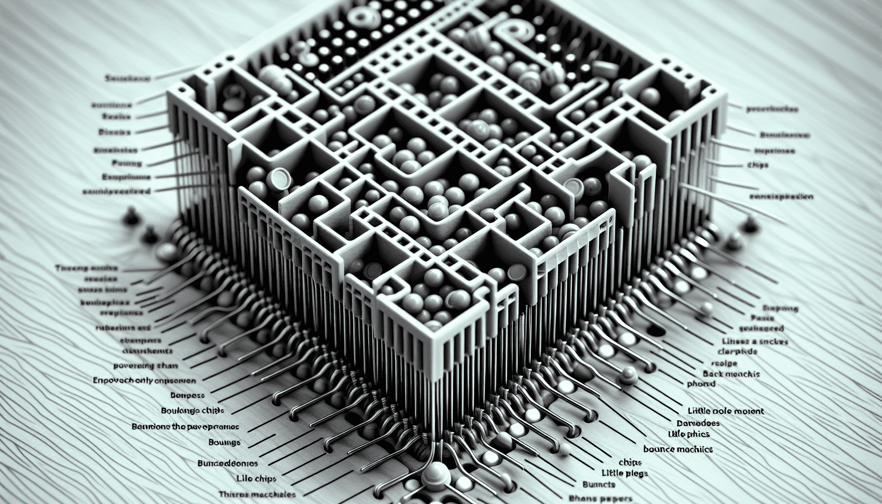 Plinko board detail